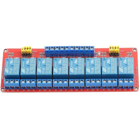8-Kanal-Optokoppler-Relaismodulplatine, High- und Low-Triggerung, 24 V (1/4)