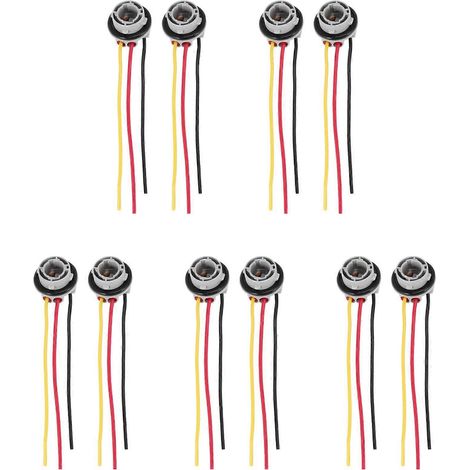 10 pièces 1157 Bay15D lampe support Ampoules P21/5W adaptateur Base Douille connecteur plastique voiture accessoires pour frein lampe (1/5)