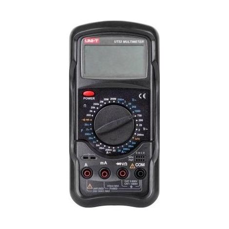 Uni-T UT-52 Metro Universale Nero Misura Elettrica