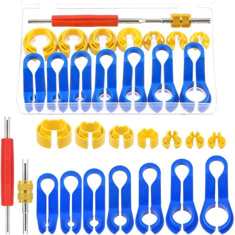 Ensemble de 16 outils de déconnexion de conduite de carburant compatibles avec la plupart des véhicules Ford/GM/Chrysler/Mazda