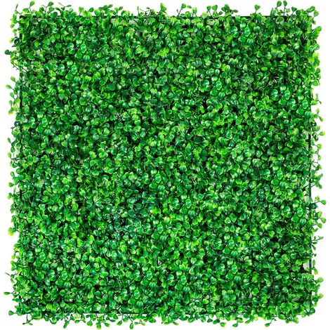 Panneaux de haie en buis artificiel, aspect de haute simulation, installation facile, 10x10inch 25x25cm, 48 PCS (1/2)