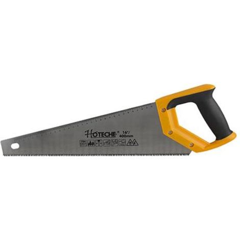 HOTECHE serrucho carpintero m/ cerrado 16 p , Serrucho con mango cerrado para carpintería y bricolaje. 340103. Indicado para corte de maderas, aglomerado, contrachapados, etc. - Ho (1/5)