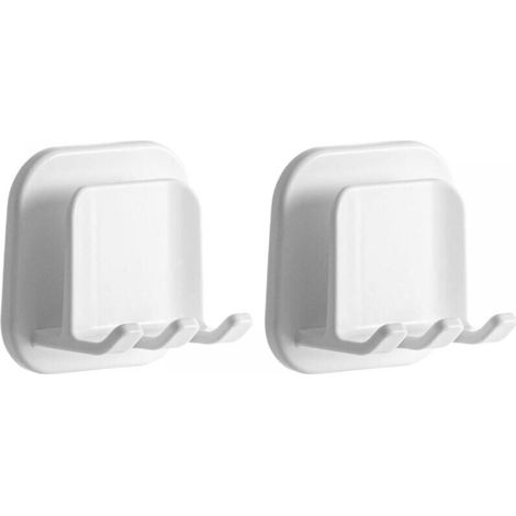 (2 pcs) Toothbrush Holder, Electric Toothbrush Holder, Self-Adhesive Wall Mounted Toothbrush Holder, Waterproof Electric Toothbrush Container, Bathroom Accessory (1/5)