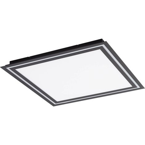 Lucande Lámpara de techo LED 'Leicy' en Negro Metal