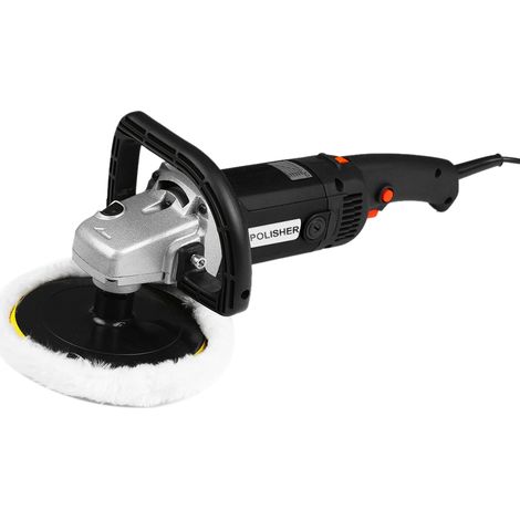 Machine à polir électrique 1400W, Polisseuse main M14 180mm, Vitesse variable, Noir, Entretien peinture voiture, Carrelage marbre, Plug EU (1/5)