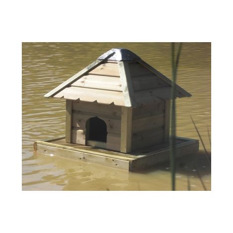 Floating Duck Nesting Box, Duck House for Ponds, Waterfowl Nest - W46 x H62 cm