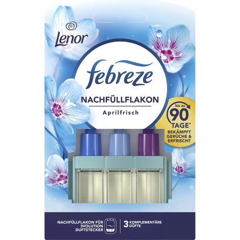 Febreze 3Volution Duftstecker Nachfüllflakon Lenor Aprilfrisch Duftstecker-Nachfüllflakon