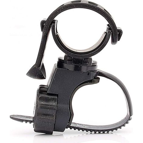 Vélo Cyclisme Rotation 360 ° Lampe de Poche Torche Support de Lumière LED Pince Clip (1/5)