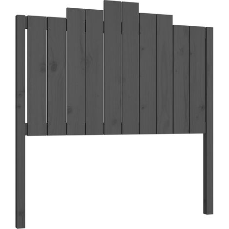 Maison Exclusive - Cabecero de cama madera maciza de pino gris 10