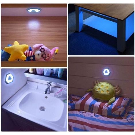 Lampe Plafonnier LED - Éclairage Intérieur Automobile Magnétique Rechargeable - Pour Coffre Toit - Lecture - 10,5 x 9,2 x 1,2 cm (1/4)