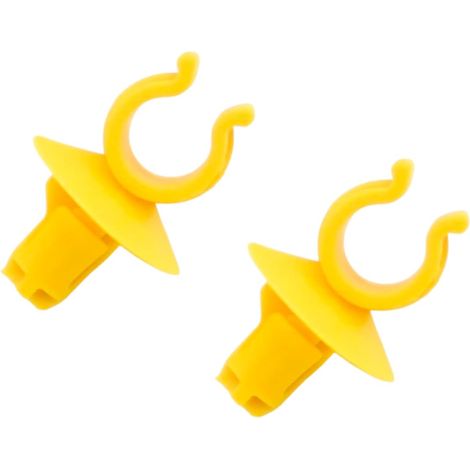 2x Clips plastique jaune pour support du capot pour Citroen (1/5)