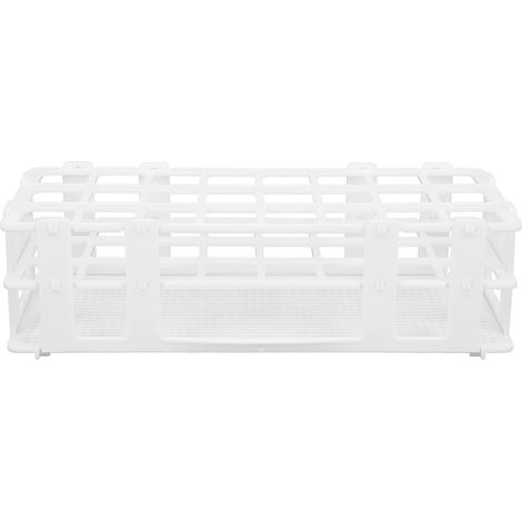 Porte-éprouvettes en plastique 24 trous démontable pour laboratoire, support d’échantillons 25x25mm (1/5)