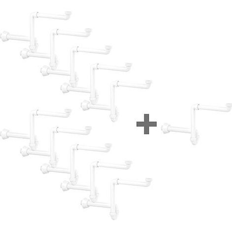 Pack promotionnel siphon de lavabo à économie d'espace 10x DN32- 1 1/4 x 40mm, + supplément gratuit (1/2)