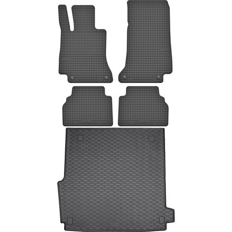 Juego de alfombrillas de goma para coche y maletero para Mercedes Clase E W213 Familiar (2016-2023).