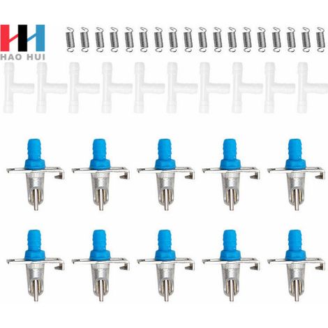 Abreuvoir Poules, 10 PCS Abreuvoir Lapin Automatique Abreuvoir de Lapin Mamelon Buveur en Bec de Canard Volaille Cochon d'Inde Ferret Rat Souris (1/5)