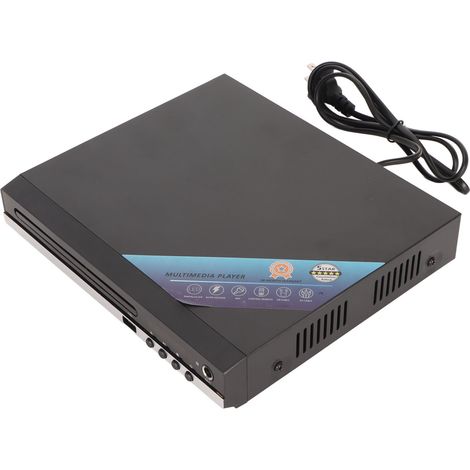 Mini lecteur DVD HD avec interface multimédia, sortie AV, entrée USB, système NTSC/PAL, lecteur CD/DVD pour TV, prise US 100-240 V (1/5)