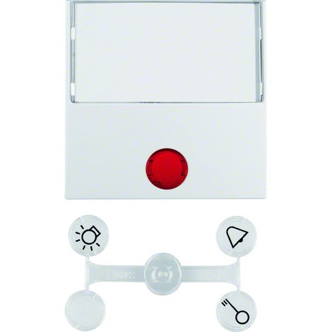 Cubierta de interruptor Berker 16961909 mate blanco pack 10