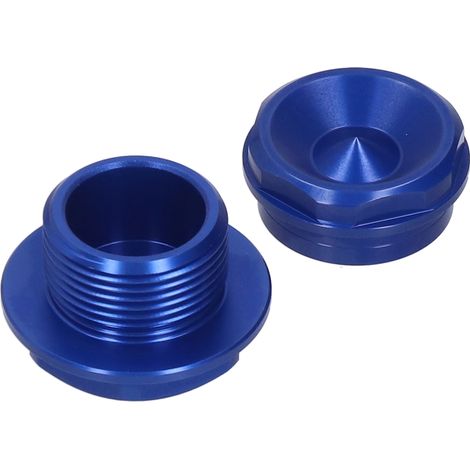 Deux écrous de moyeu de vélo M20x1.5 pour roues avant gauche et droite, adaptés aux modèles TE/TX/TC/FE/FX/FE 125-501 2016-2021, bleus. (1/5)
