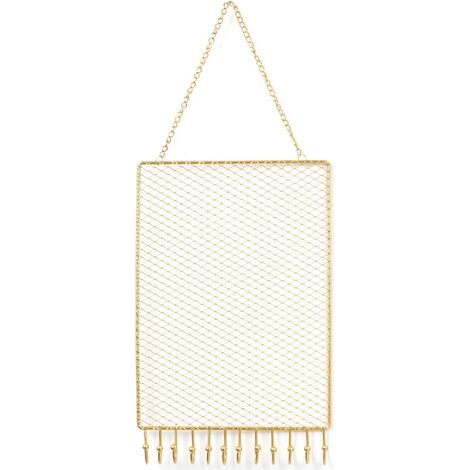 Organisateur de bijoux mural en métal, version verticale, 28 x 18 cm – DELKEVIC (1/5)