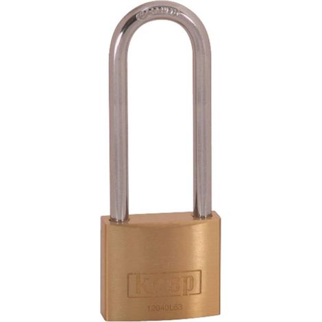 Cadenas Kasp K12040L63D or-jaune avec serrure à clé
