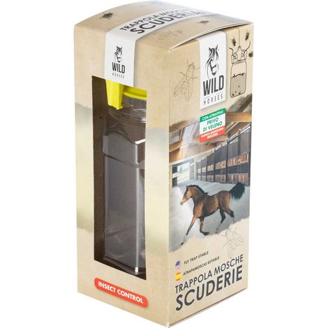 Trappola per mosche con esca natuale utilizzabile in scuderia e non solo 750 ml (1/5)