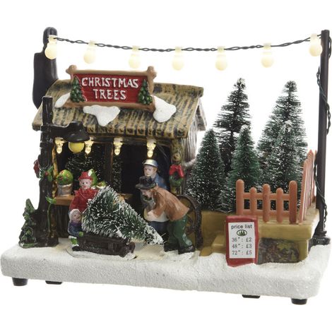 Weihnachtsdorf LED 3xAA 18x10,5x14,2cm
