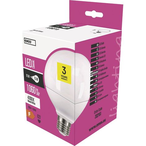 Ampoule LED, Classic Globe, verre, 11,5 W, E27, transparent, 10 x 10 x 14 cm (1/5)