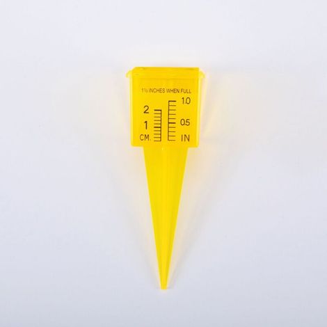 Lot de 10 pluviomètres d'extérieur, jauge d'arrosage de 3,8 cm, jauge d'eau de pelouse pour la pluie avec outil de mesure de l'eau à large bouche pour décoration de pelouse de jardin (1/4)