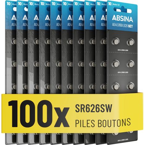 Pile AG4 LR66 377-1,5V Alcaline étanche & Longue durée (1/5)