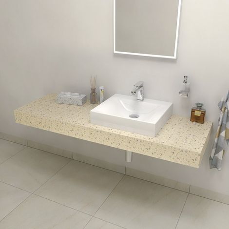 TAILOR Plan de travail Rockstone 130x50 cm, version C (1/3)