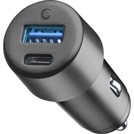 PLOOS - AUTO CHARGER DUAL 20W USB USB-C Caricabatterie da auto con 2 porte USB e USB-C 20W (1/3)