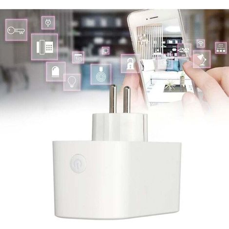 Intelligente WLAN-Steckdose, Doppel-WLAN-Steckdose, Doppel-Shunt, Sprachsteuerung, Zeitschaltuhr, 2-in-1-Smart-Steckdose, 220 V Wechselstrom
