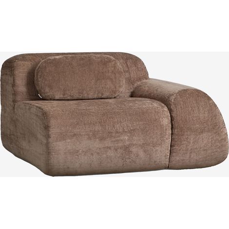 Module d'angle droit avec accoudoir pour canapé modulaire en chenille emballé sous vide Merida SKLUM (1/5)