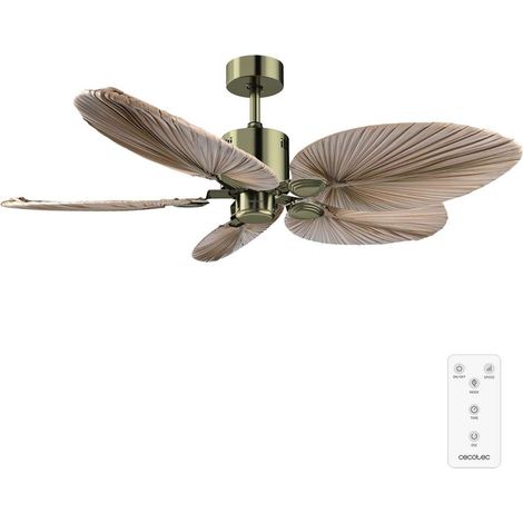 Cecotec Ventilateur de plafond sans lampe EnergySilence Aero 5200 Natural Palm (1/5)