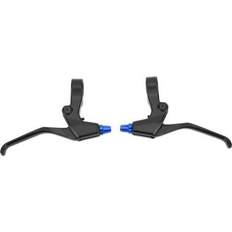 MEROCA Accessoire de vélo pliant VTT en alliage d'aluminium avec levier de frein extensible, bleu et noir (1/5)