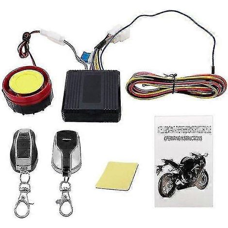 12V Motorrad-Einweg-Diebstahlsicherung mit Fernbedienung (1/5)