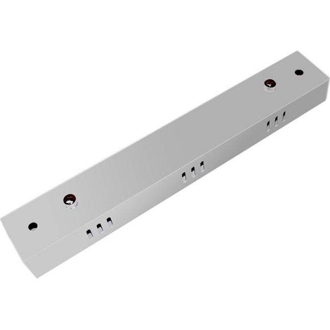Florón rectangular silver 400x60mm