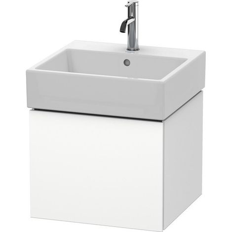Meuble sous-vasque L-CUBE 394x484x459mm blanc mat
