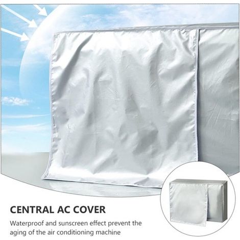 Funda para aire acondicionado exterior，Cubierta para aire acondicionado，86x35x60cm，Funda impermeable para aire acondicionado exterior (1/4)