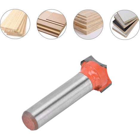 Fraise à bout pointu à queue de 8 mm pour le travail du bois, fraise de précision pour machines-outils de gravure CNC, foret à tête ronde CNC 14 mm (1/5)