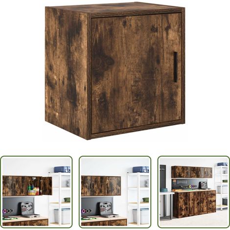 vidaXL Holzwerkstoff - Garagen-Wandschrank Räuchereiche Holzwerkstoff (1/5)