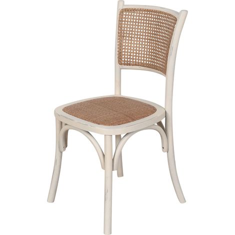 Sedia da cucina 46x90x43 cm Sedia in legno e rattan Sedia sala da pranzo rustica Sedie ristorante moderne Sedia Thonet vintage (1/5)