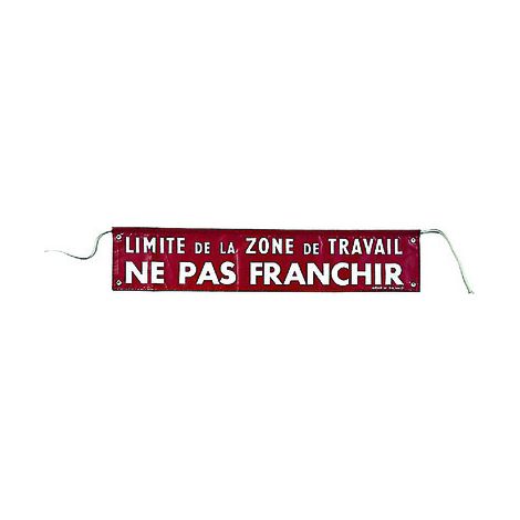 Panneau interdiction "Limite de la zone de travail – Ne pas franchir ( Prix pour 1 )