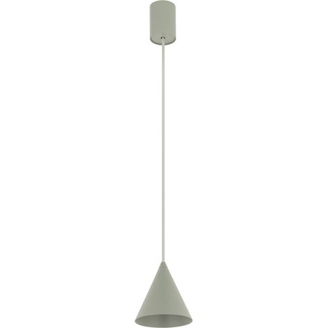 Hängelampe Metall schmal D: 11 cm H: max. 130 cm Grün GU10 Modern Hängeleuchte (1/2)