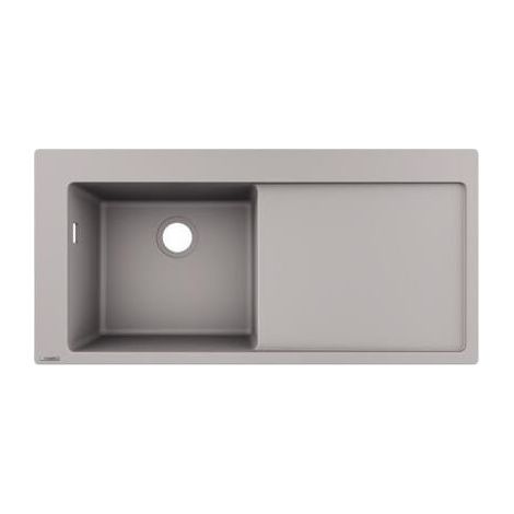 S5110-F450 Evier encastré 450avec égouttoir gris béton