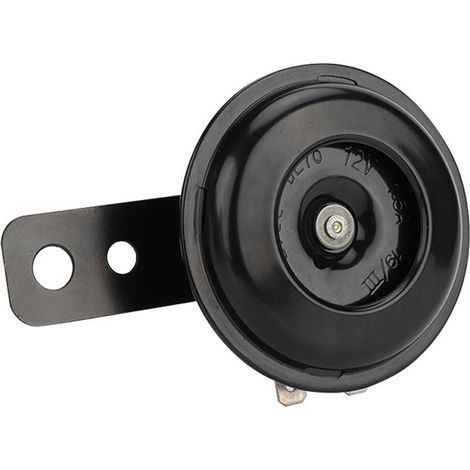 Klaxon Étanche 12 V - Pour Moto Voiture UTV ATV Bateau - Universel DC - Noir