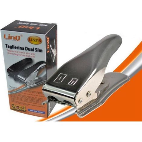 Linq - Attrezzo Taglierina Taglio Dual Sim Card 2in1 Tris Adattatore Micro Nano Li-s315 - (1/2)
