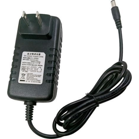 Universal power supply, 12V/2A charger adapter for lithium battery charger, suitable for cars, toys and electronic equipment. (1/4)