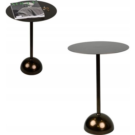 Mesa auxiliar para portátil de metal negro La Solana Olive Fi 40x57 (1/5)