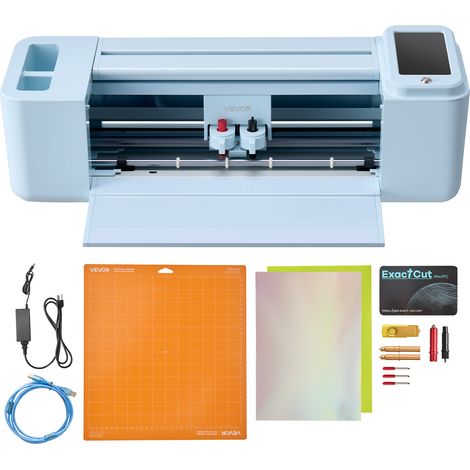 VEVOR Vinylschneidemaschine 30 cm, Schneideplotter/Plottermaschine mit Touchscreen, Kompatibel mit Mac/Windows/Android/iOS, Vinylcutter für Bastelarbeiten, Karten & Wohnaccessoires (1/5)